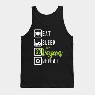 Eat Sleep Vegan Repeat Tank Top